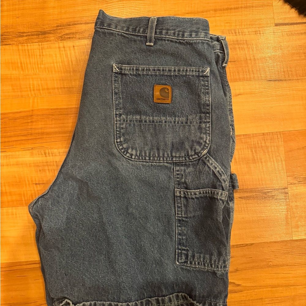 Carhartt Blue Denim Work Shorts